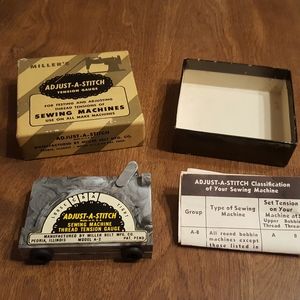 VINTAGE MILLER'S ADJUST-A-STITCH TENSION GAUGE